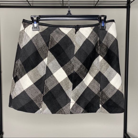 Free People Black and White Twiggy Wool Mini Skirt - Picture 5 of 5